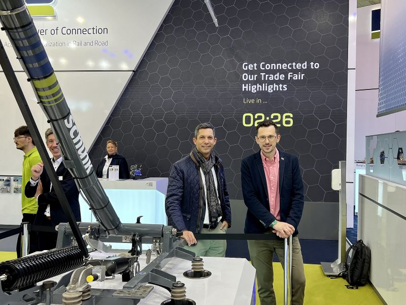 Das GIPRO Sales Team auf dem Schunk Messestand, Innotrans 2022